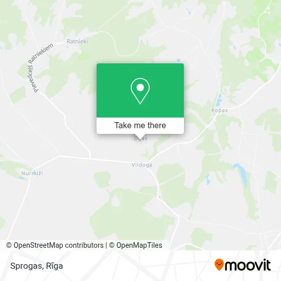 Sprogas map
