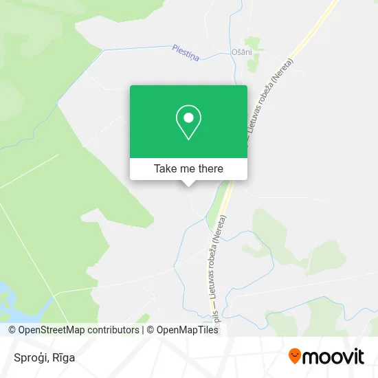Sproģi map