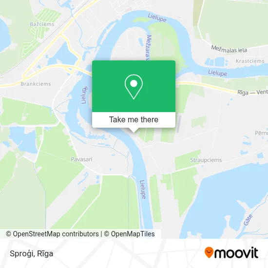 Sproģi map
