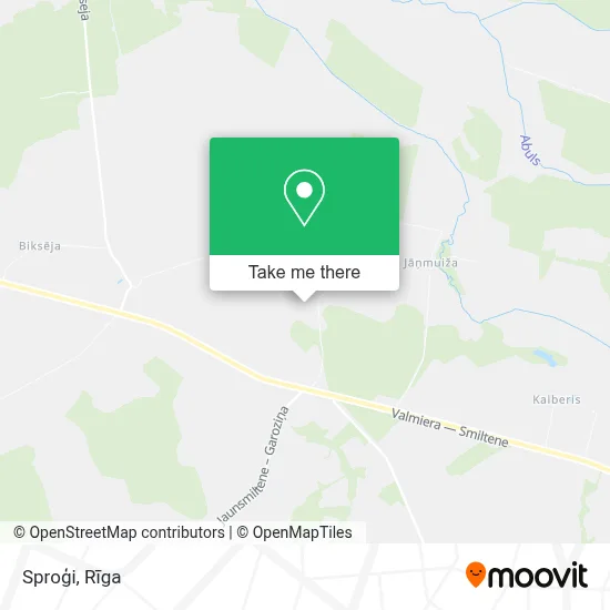 Sproģi map