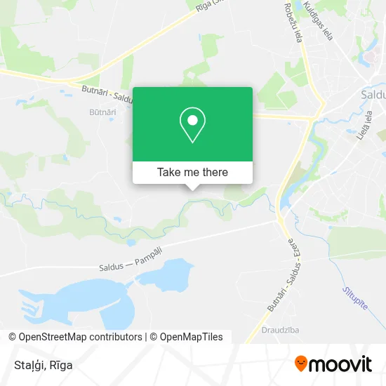 Staļģi map