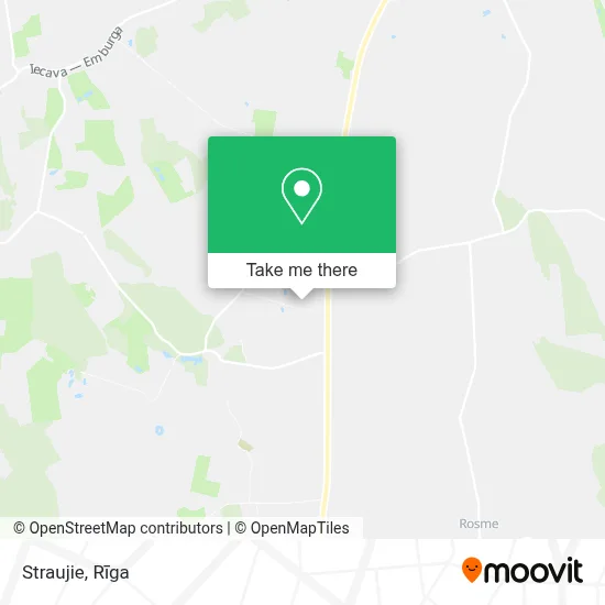 Straujie map