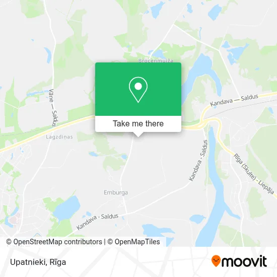 Upatnieki map