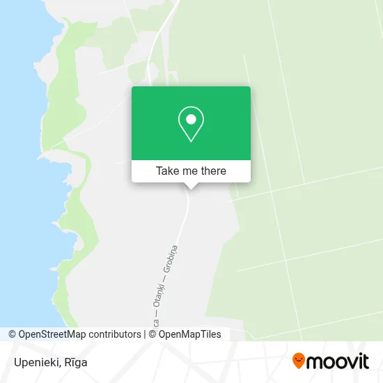 Upenieki map