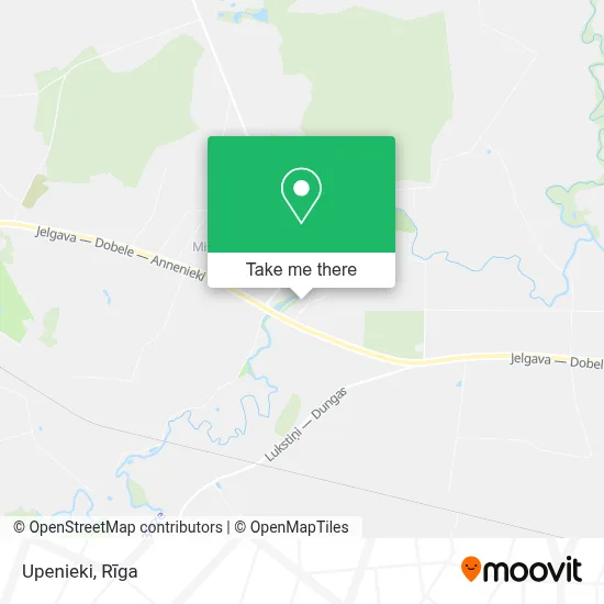 Upenieki map