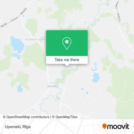 Upenieki map