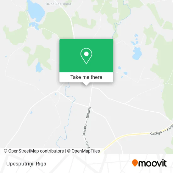 Upesputriņi map