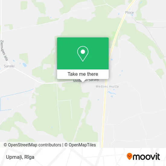 Upmaļi map