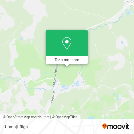 Upmaļi map