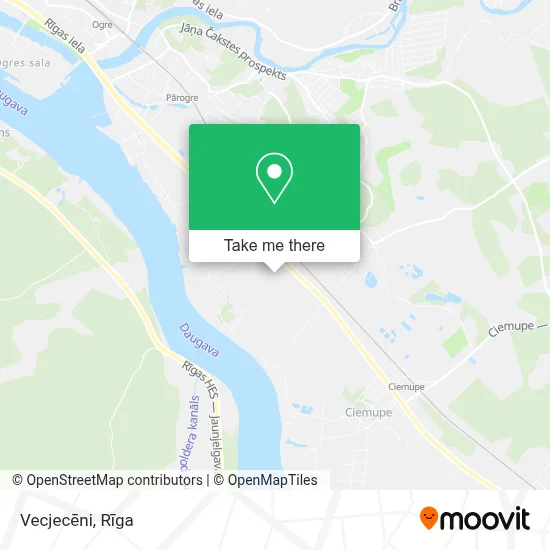 Vecjecēni map