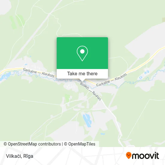 Vilkači map