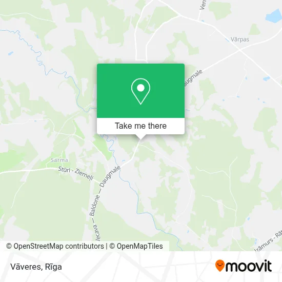 Vāveres map