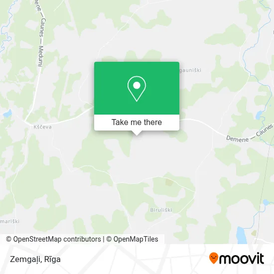 Zemgaļi map