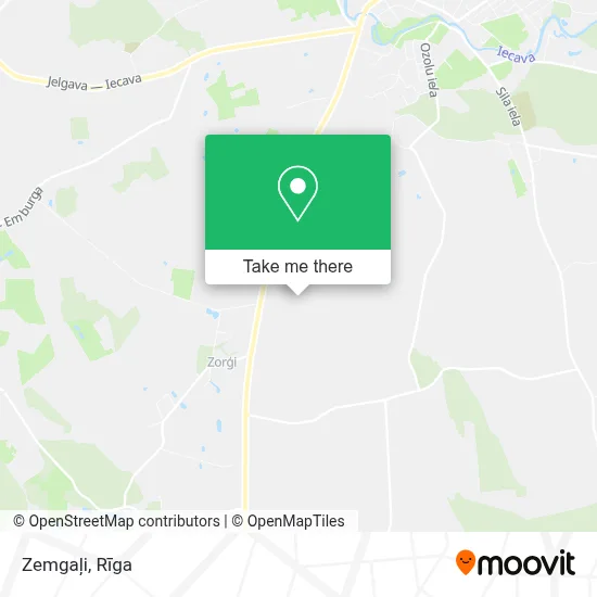 Zemgaļi map