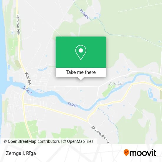 Zemgaļi map