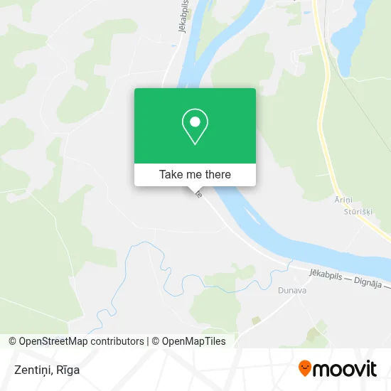 Zentiņi map