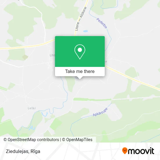 Ziedulejas map