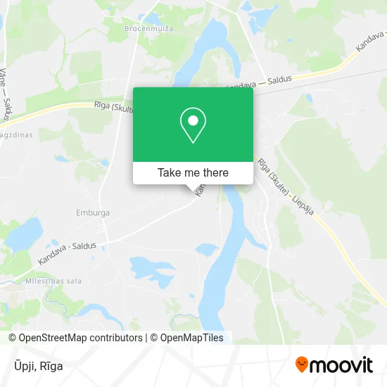 Ūpji map