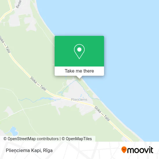 Plieņciema Kapi map