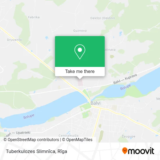 Tuberkulozes Slimnīca map