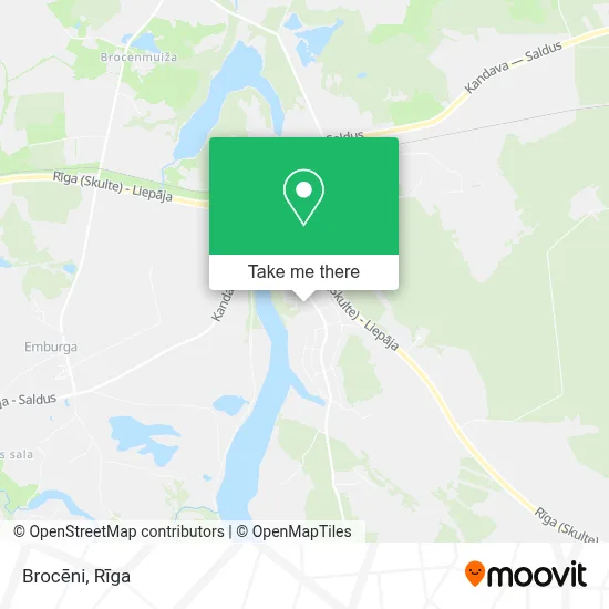 Brocēni map