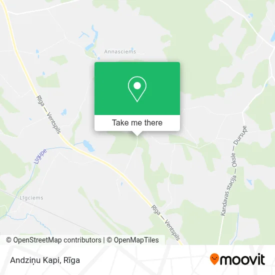 Andziņu Kapi map
