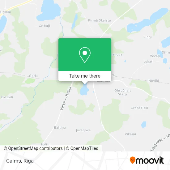 Calms map