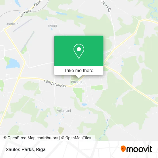 Saules Parks map
