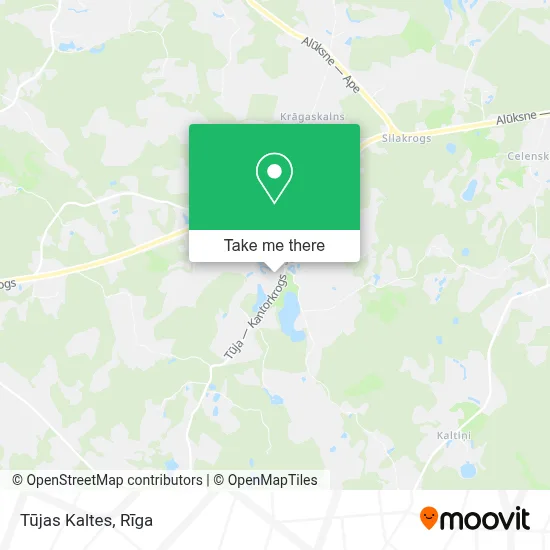 Tūjas Kaltes map