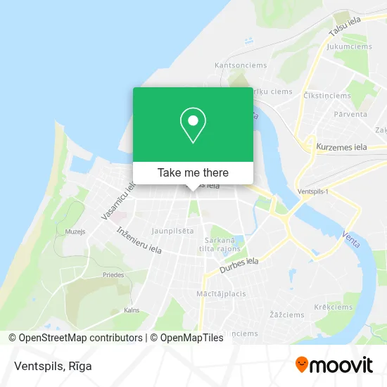 Ventspils map