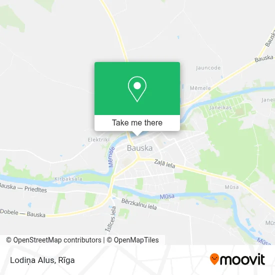 Lodiņa Alus map