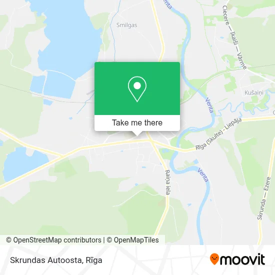 Skrundas Autoosta map