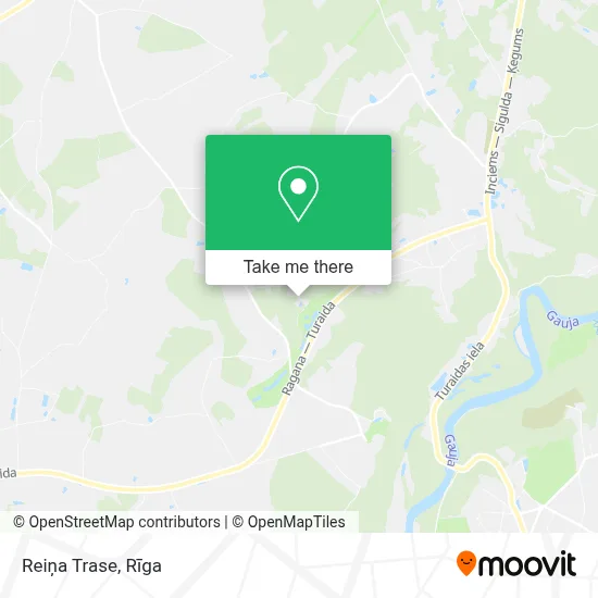 Reiņa Trase map