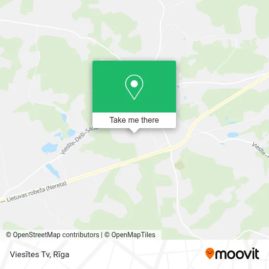 Viesītes Tv map