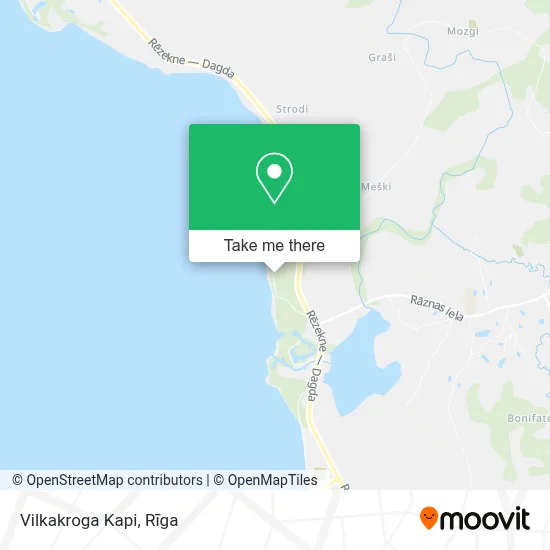Vilkakroga Kapi map