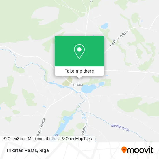 Trikātas Pasts map