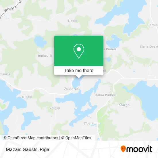 Mazais Gausls map