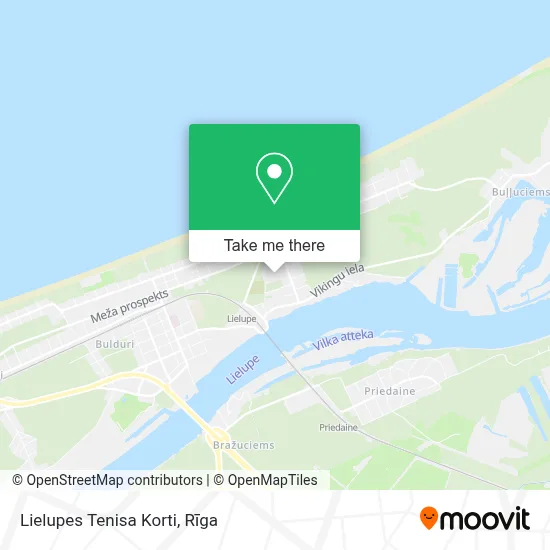 Lielupes Tenisa Korti map