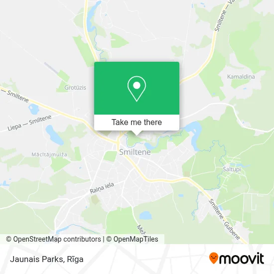 Jaunais Parks map