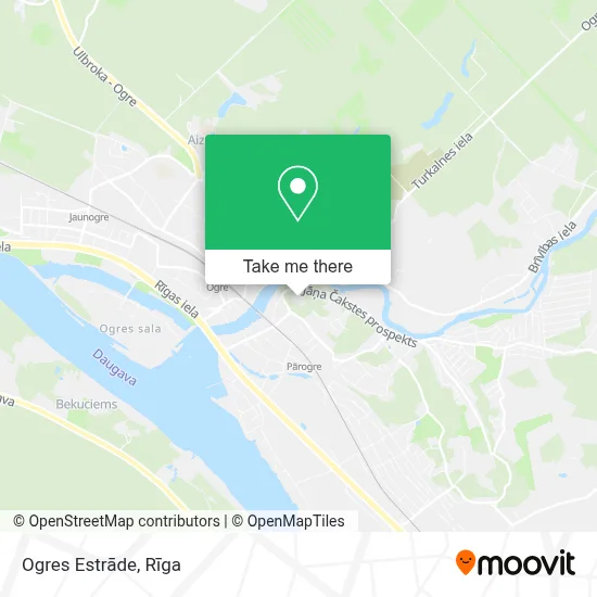 Ogres Estrāde map