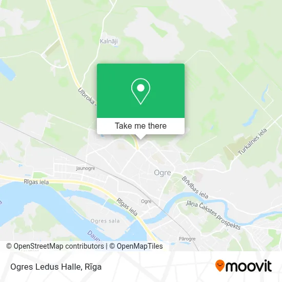 Ogres Ledus Halle map