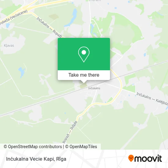 Inčukalna Vecie Kapi map