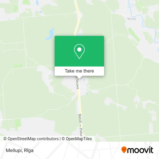 Mellupi map