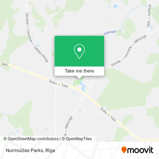 Nurmuižas Parks map
