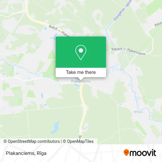 Plakanciems map