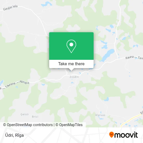 Ūdri map