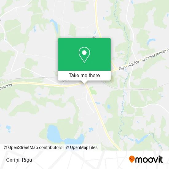 Ceriņi map
