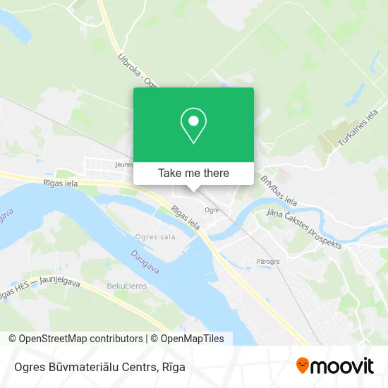 Ogres Būvmateriālu Centrs map