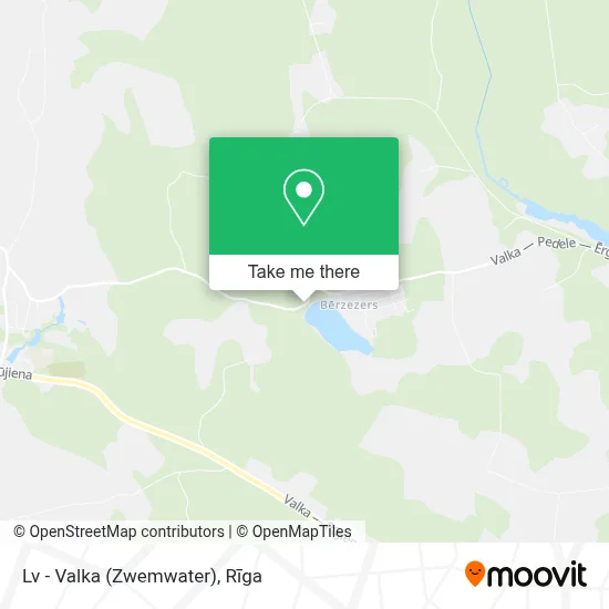 Lv - Valka (Zwemwater) map
