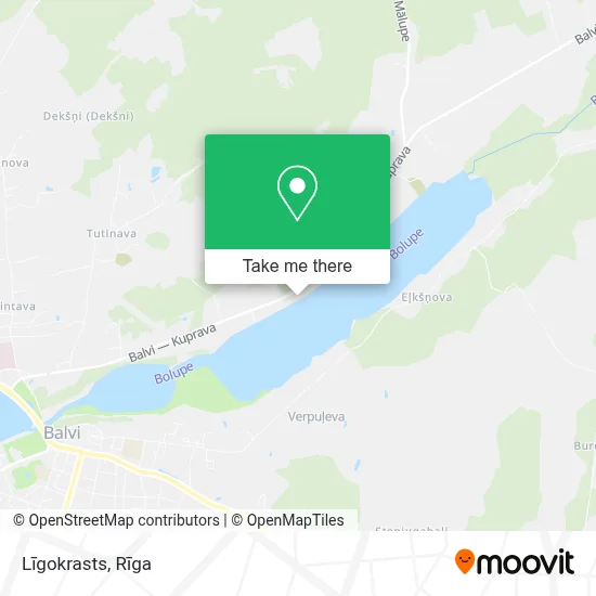 Līgokrasts map